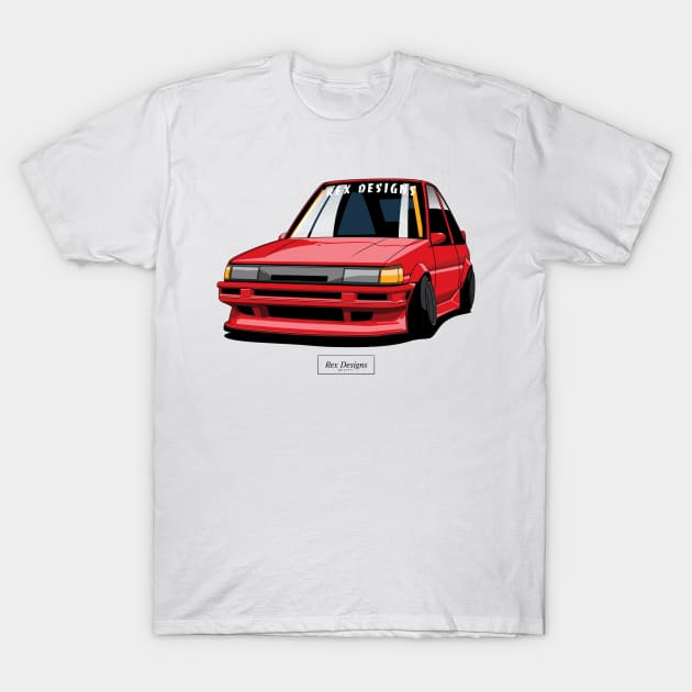 Toyota Corolla AE86 Levin T-Shirt by RexDesignsAus